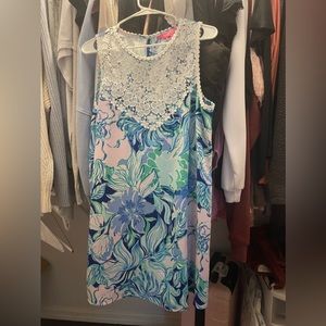 Green, Pink, and Blue Lily Dress!